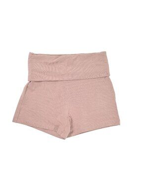 CSB Foldover Yoga Shorts in Dusty Pink